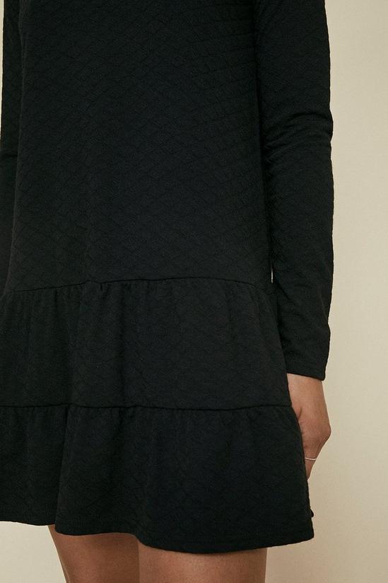 Oasis Quilted Tiered Hem Sweat Dress 4