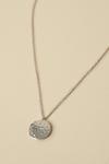 Oasis Silver Plated Fine Range Disc Necklace thumbnail 2