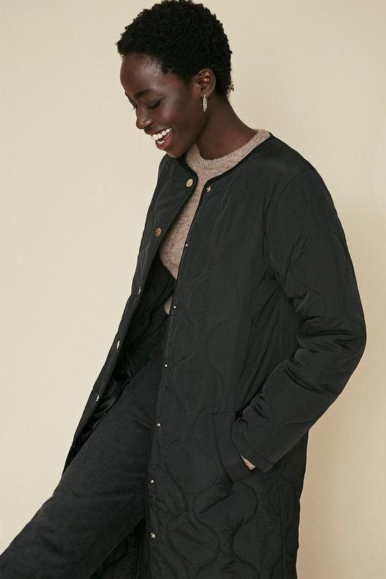 Oasis Long Quilted Jacket 1