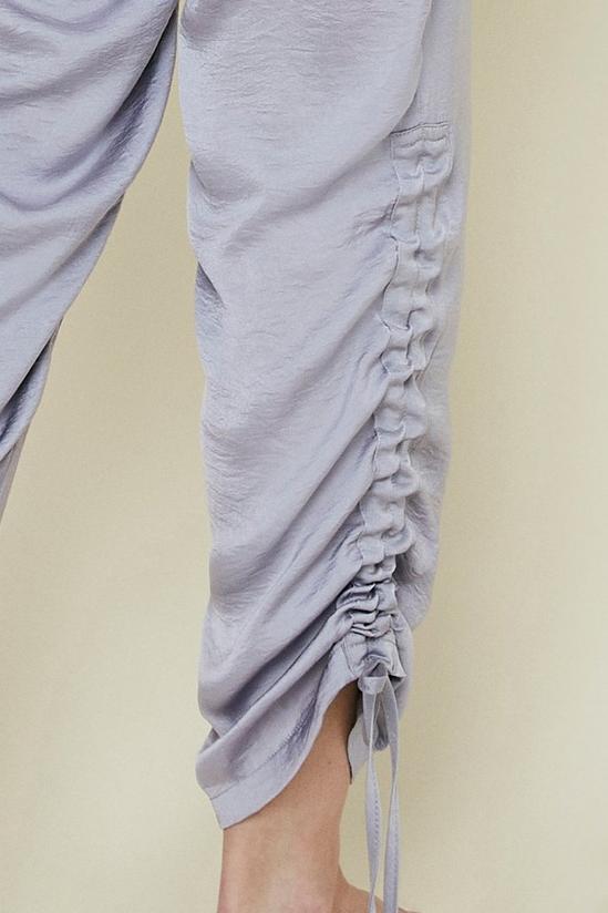 Oasis Washed Satin Ruched Jogger 4