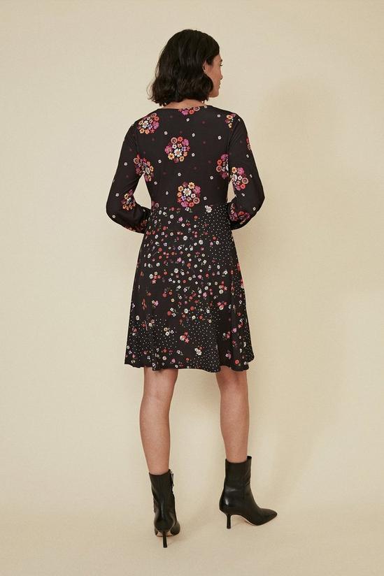 Oasis Ditsy Spot Patched Empire Line Skater Dress 3
