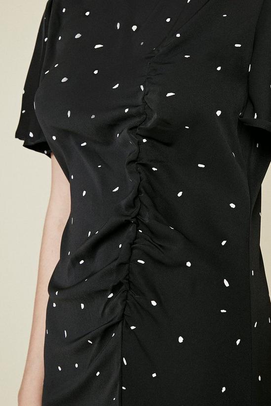 Oasis Ruche Detail Angel Sleeve Midi Dress 4