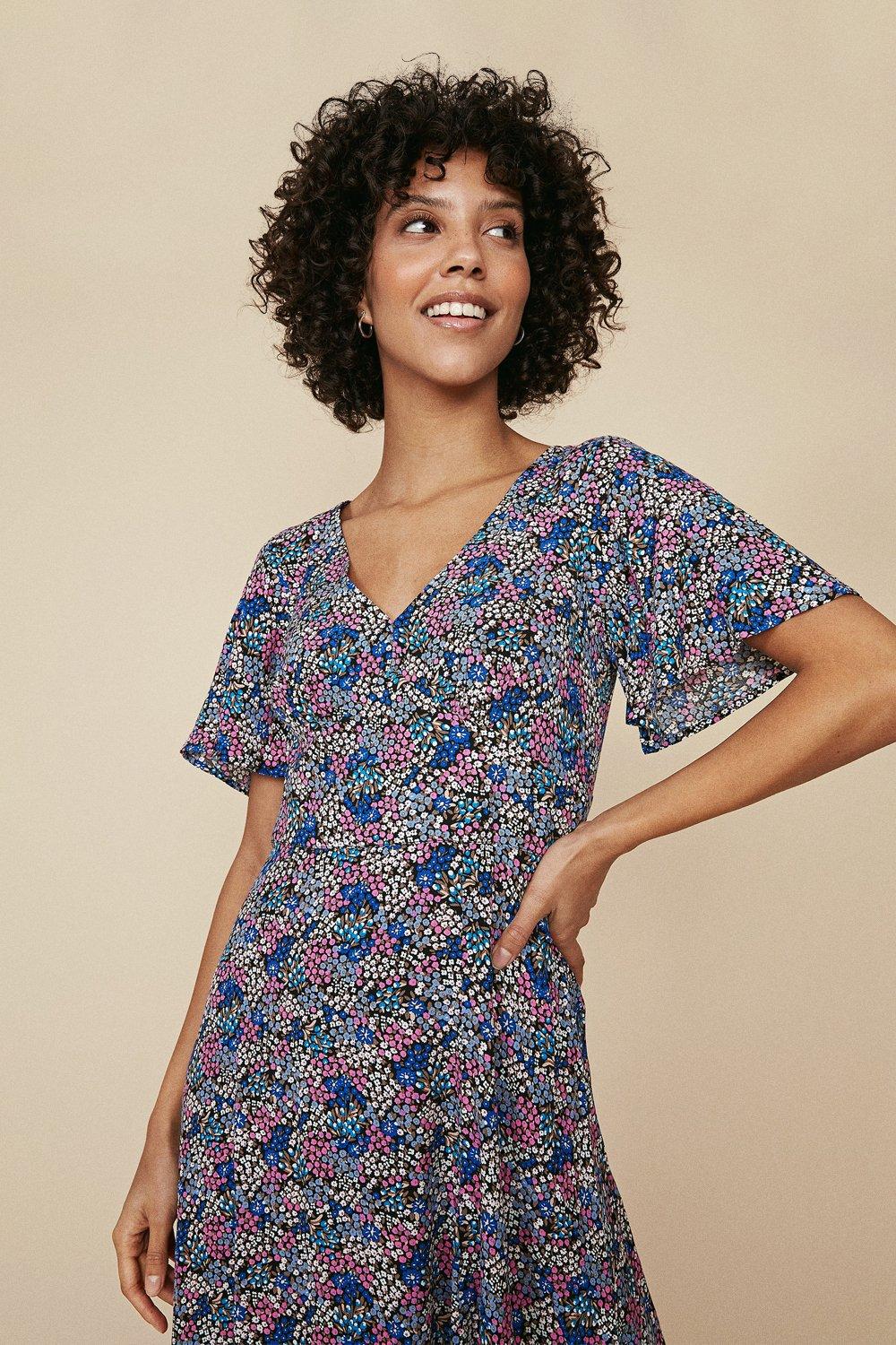 Oasis ditsy floral outlet dress