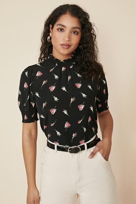 Oasis Rose Print Shell Top 1