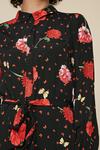 Oasis Red Floral Print Shirt Dress thumbnail 4