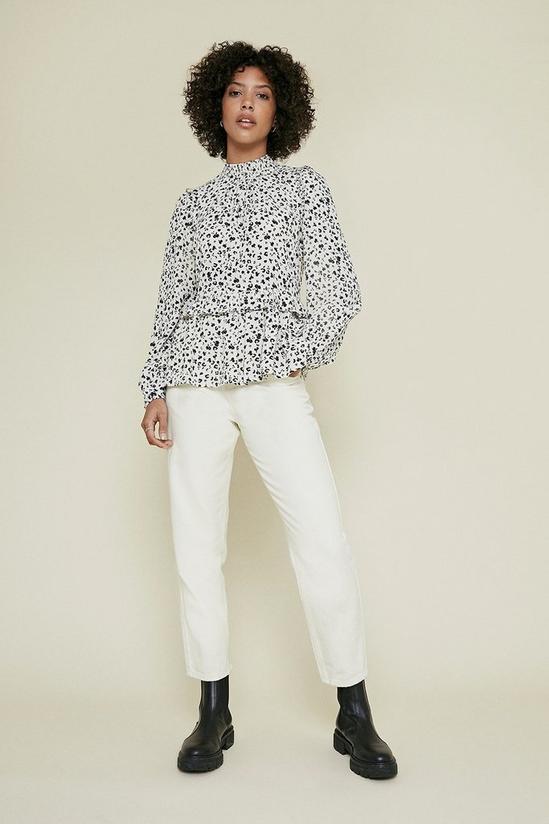 Oasis Floral Printed Long Sleeve Blouse 2