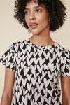 Oasis Heart Print Jersey T Shirt Dress thumbnail 1