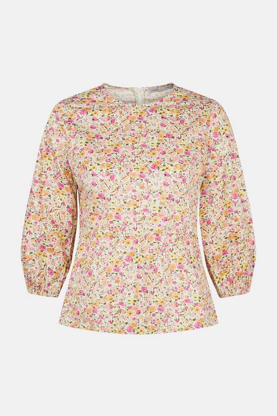Oasis Floral Ditsy Cotton Peplum Top 5