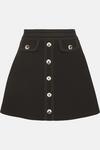Oasis Premium Button Front Tailored Skirt thumbnail 4