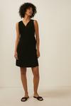 Oasis Linen Look Sleeveless Wrap Tailored Dress thumbnail 2