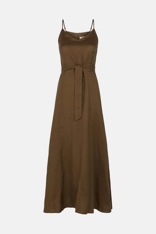Oasis Linen Belted Midi Dress 5