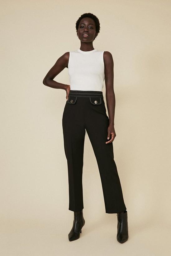 Oasis Premium Tailored Top Stitch Trousers 1