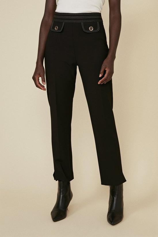 Oasis Premium Tailored Top Stitch Trousers 2