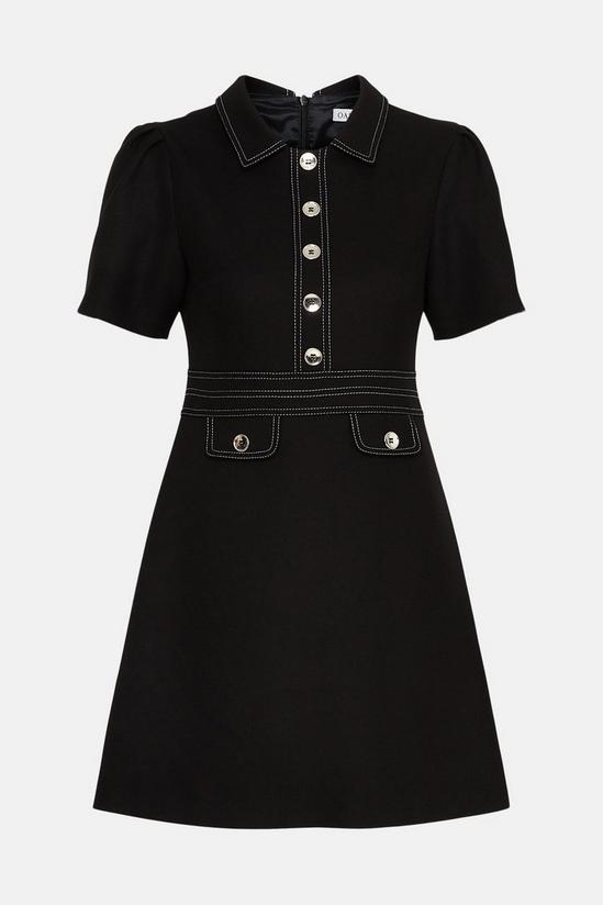 Oasis Premium Contrast Stitch Detail Shift Dress 5