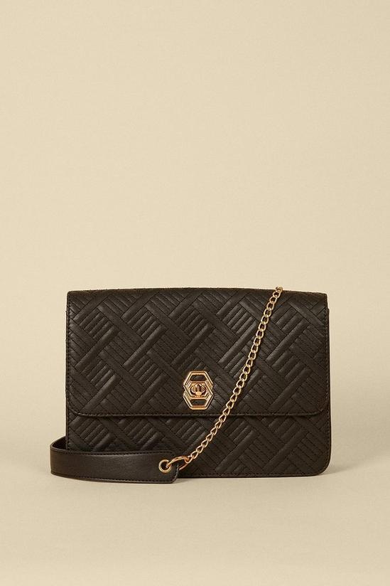 Oasis Two Tone Quilted Cross Body Bag 1