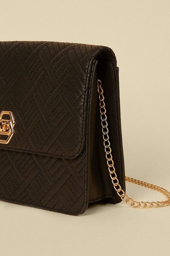 Oasis Two Tone Quilted Cross Body Bag 2
