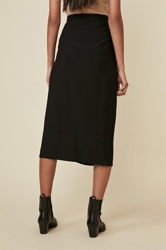 Oasis Button Front Belted Skirt 3