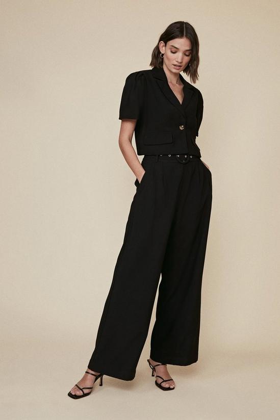 Oasis Belted Wide Leg Trousers 1