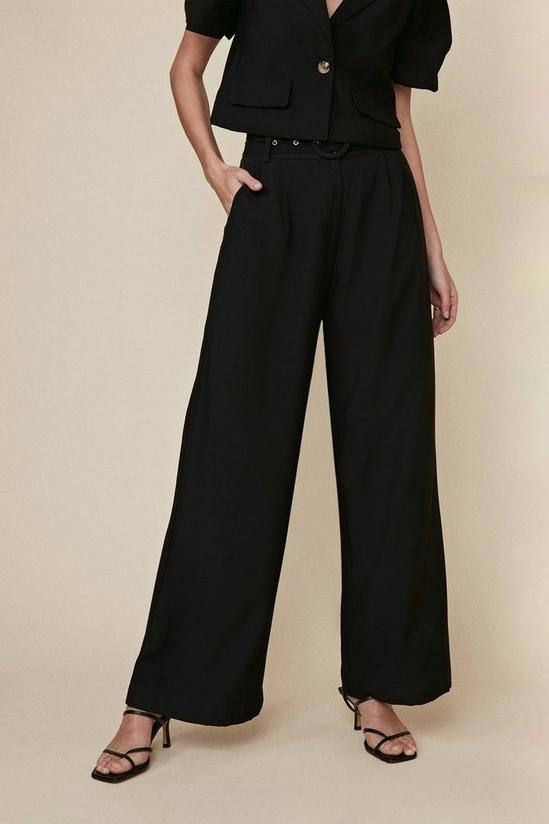 Oasis Belted Wide Leg Trousers 2