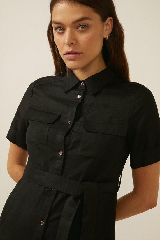 Oasis Linen Midi Shirt Dress 2