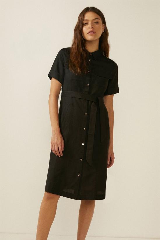 Oasis Linen Midi Shirt Dress 4