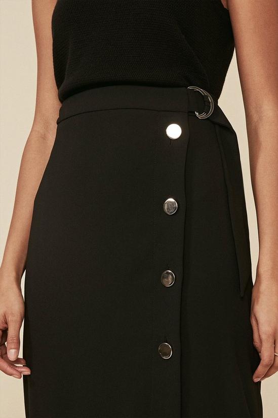 Oasis Premium Button Detail Asymmetric Skirt 4
