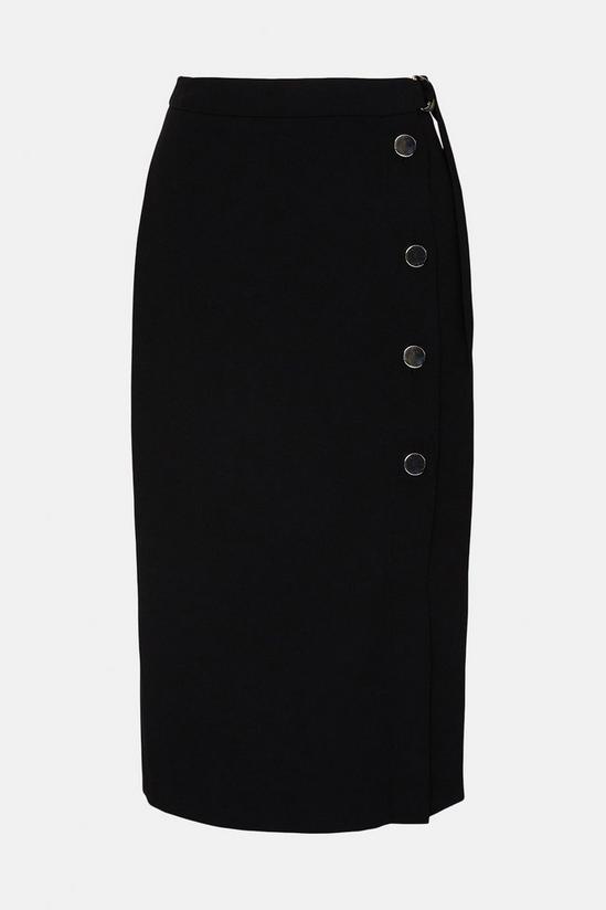 Oasis Premium Button Detail Asymmetric Skirt 5