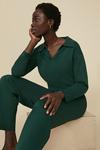 Oasis Collared V Neck Knitted Loungewear Set thumbnail 1