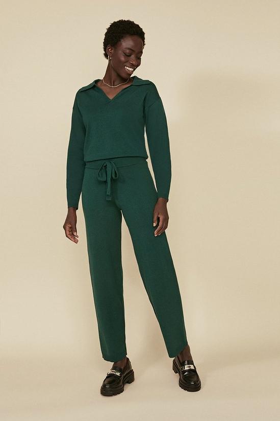 Oasis Collared V Neck Knitted Loungewear Set 2