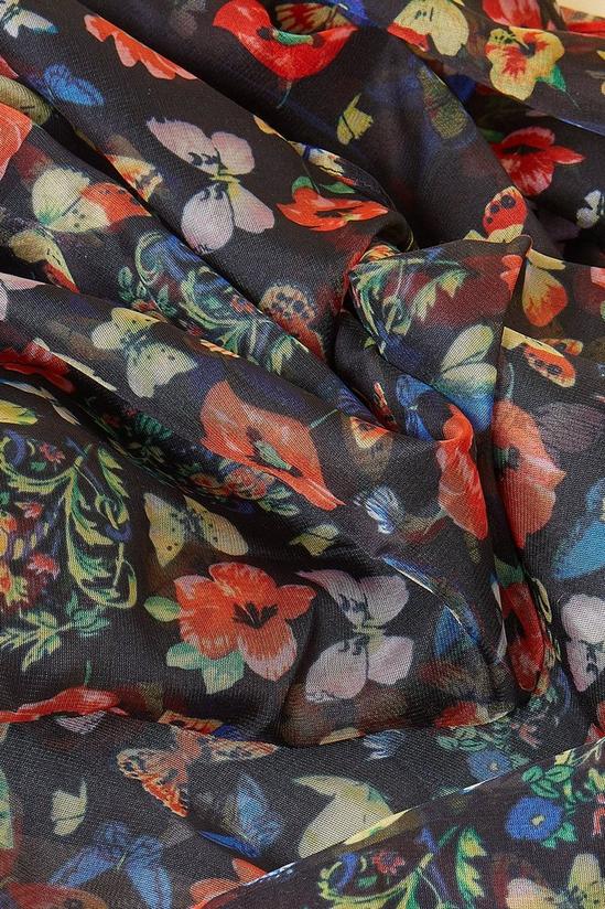 Oasis Butterfly Floral Lightweight Scarf 2