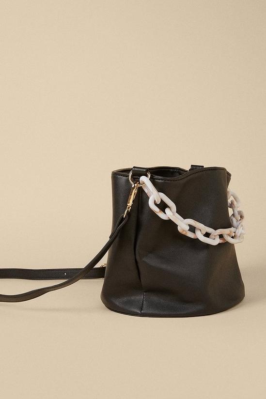 Oasis Chain Detail Cross Body Bucket Bag 2