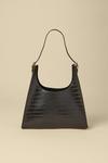 Oasis Croc Detail Scooped Tote Bag thumbnail 1