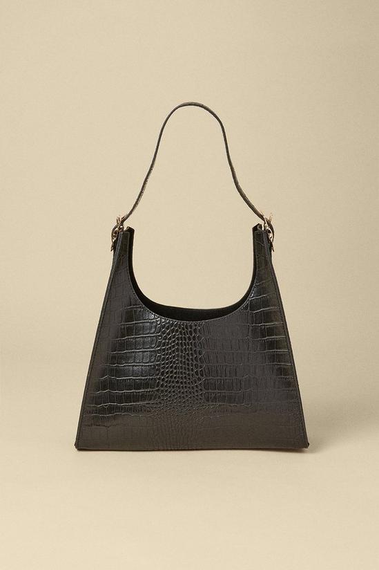 Oasis Croc Detail Scooped Tote Bag 1