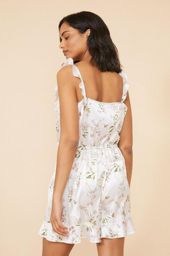 Oasis Frilled Floral Printed Wrap Playsuit 3