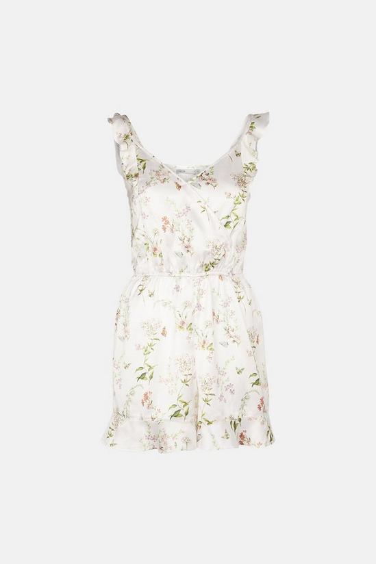 Oasis Frilled Floral Printed Wrap Playsuit 5