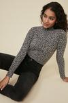 Oasis Animal Cosy Funnel Neck Top thumbnail 1
