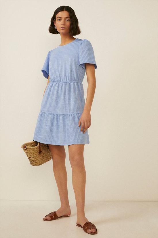 Oasis Tiered Textured Mini Dress 1