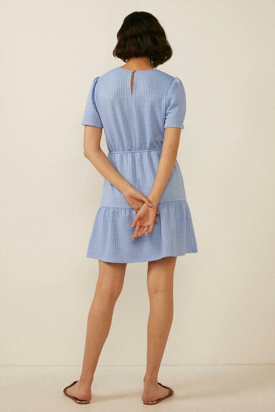 Oasis Tiered Textured Mini Dress 3
