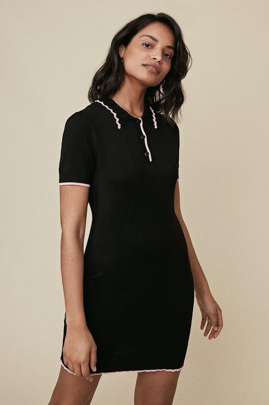 Oasis Pointelle Collared Utility Dress 1