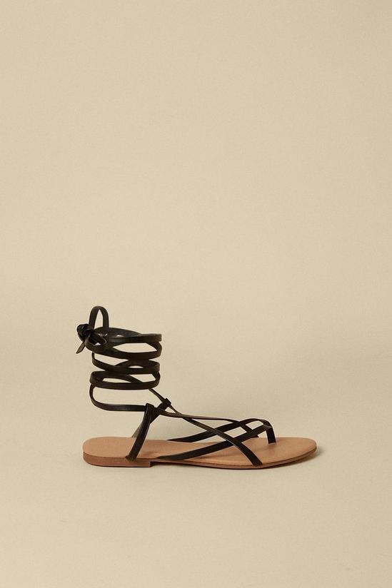 Oasis Wrap Up Strappy Flat Sandal 1