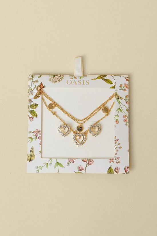 Oasis Heart Layered Jewellery Gift Set 1