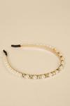 Oasis Pearly Diamante Clustered Headband thumbnail 1