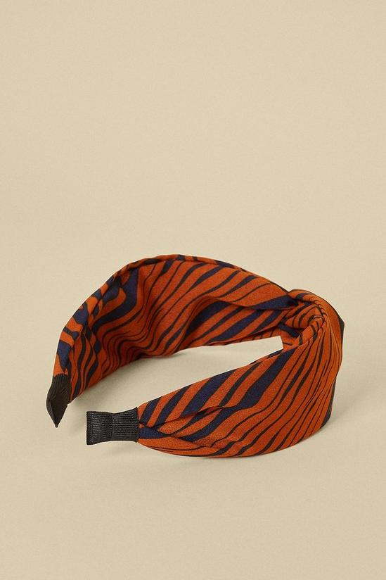 Oasis Zebra Print Knot Headband 2