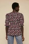 Oasis Floral Print Puff Sleeve Top thumbnail 3