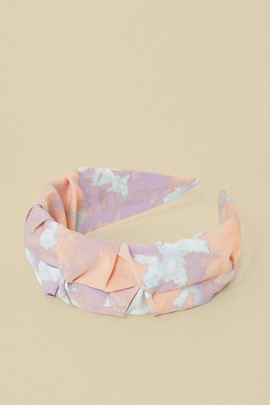 Oasis Tie Dye Print Ruched Headband 1
