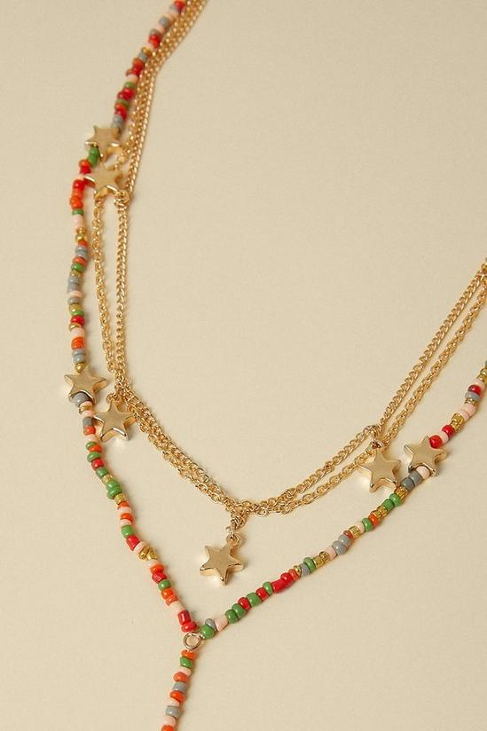 Oasis Rainbow Bead Drop Necklace 2