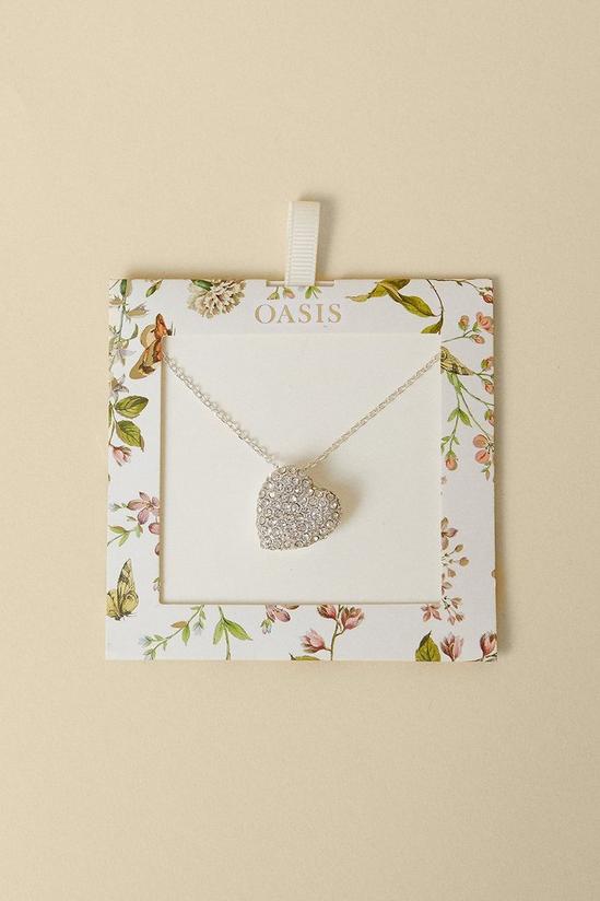 Oasis Diamante Heart Necklace 1