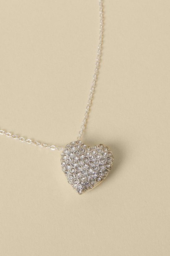 Oasis Diamante Heart Necklace 2