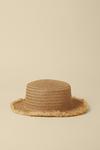 Oasis Frayed Straw Trilby thumbnail 1
