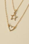 Oasis Star And Heart Layered Short Necklace thumbnail 2